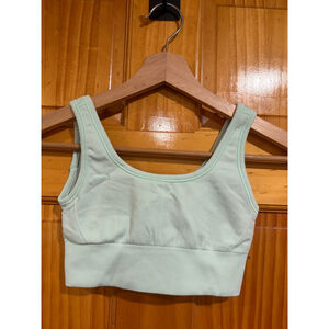 Vivva by Lululemon Mint Green Sports Bra Tank Crop Size 8 Kids